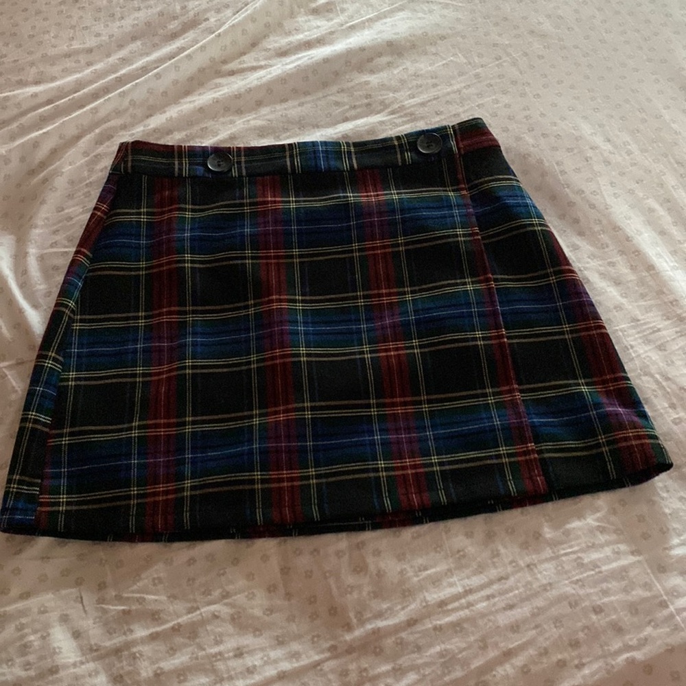 colorful mini skirt